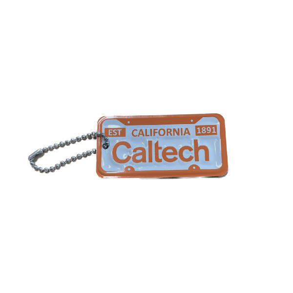 Caltech License plate keyring